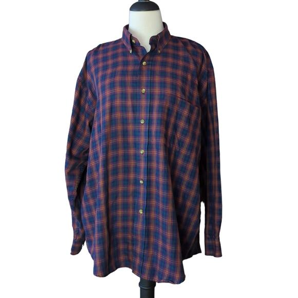 Van Heusen Long Sleeve Flannel Shirt Size L - Picture 1 of 3